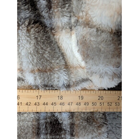 Aeropostale Women's Top Jacket Hooded Medium 1/4 Zip Fleece Fuzzy Crop Pullover - Picture 8 of 13